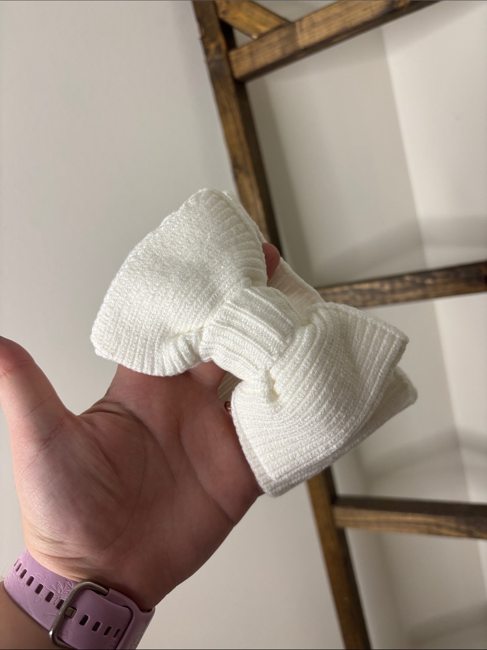 Pine Kids Kids Knit Bow Headband - White